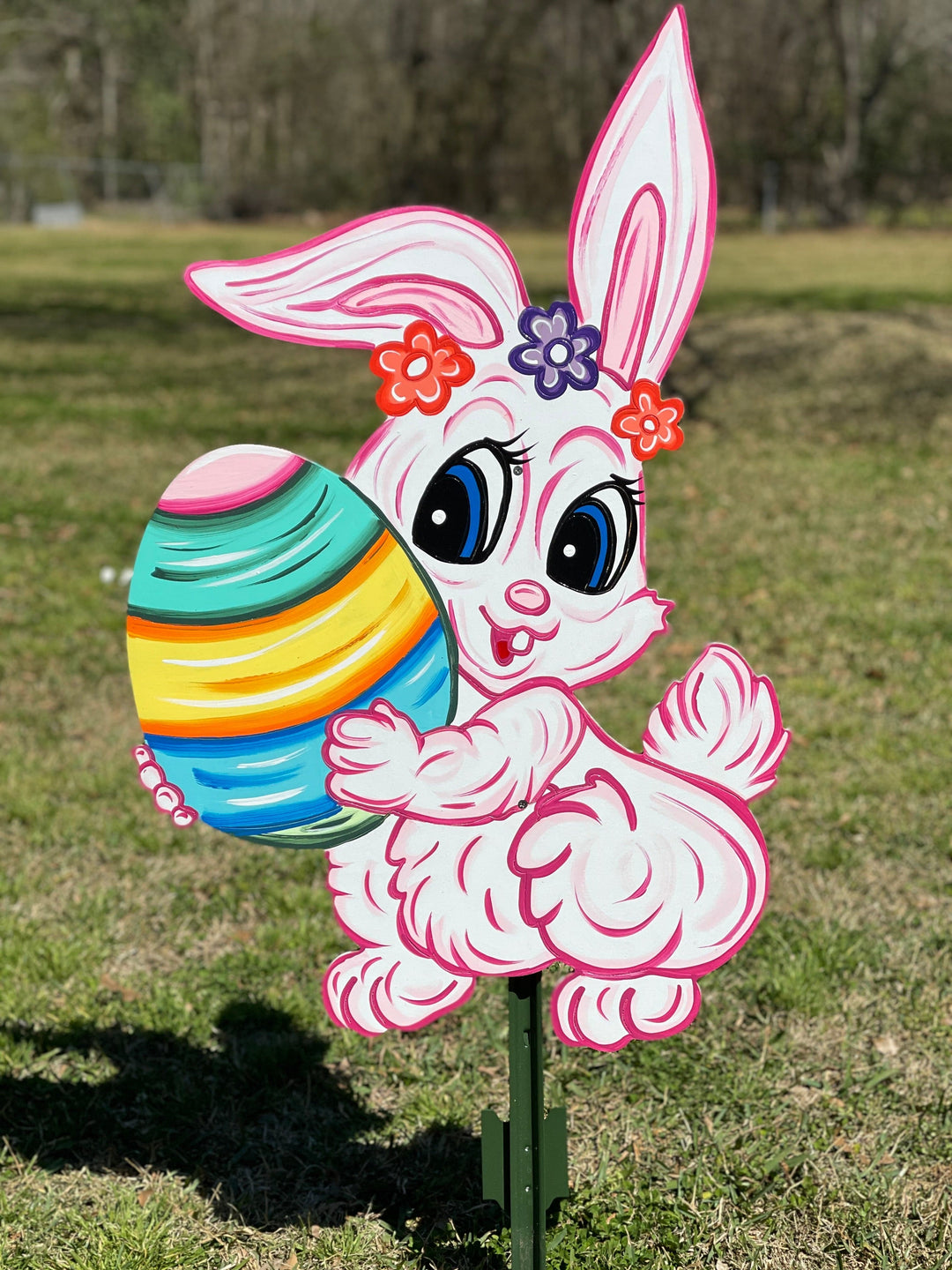 Easter Bunny Holds Egg BLANK DIY Painted by You!