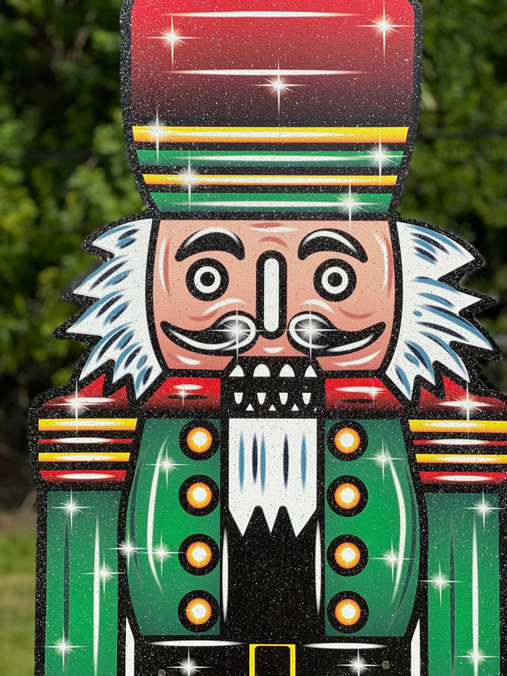 Christmas Nutcracker yard art