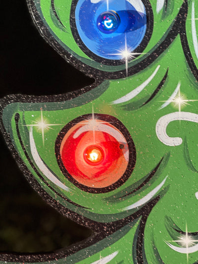 Lighted Christmas Tree Yard Art Sign