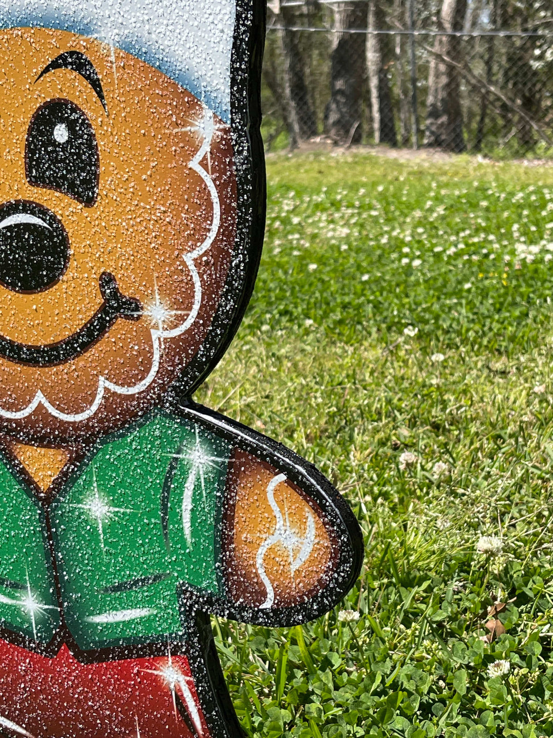 Christmas Gingerbread boy Yard Art