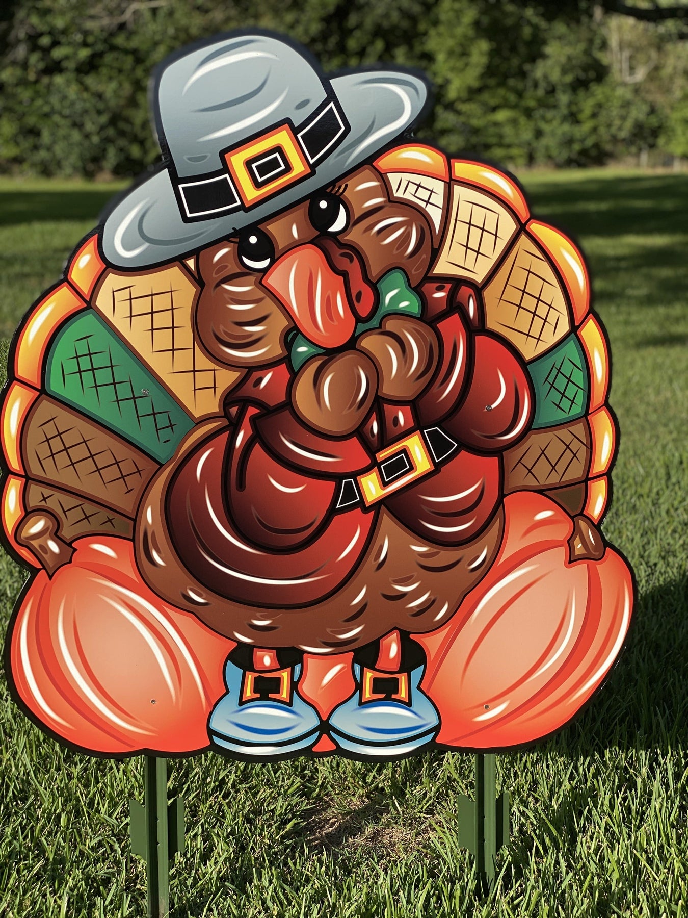 Thanksgiving Turkey Outdoor Decoration Yard Sign – Yard Art Decor and More