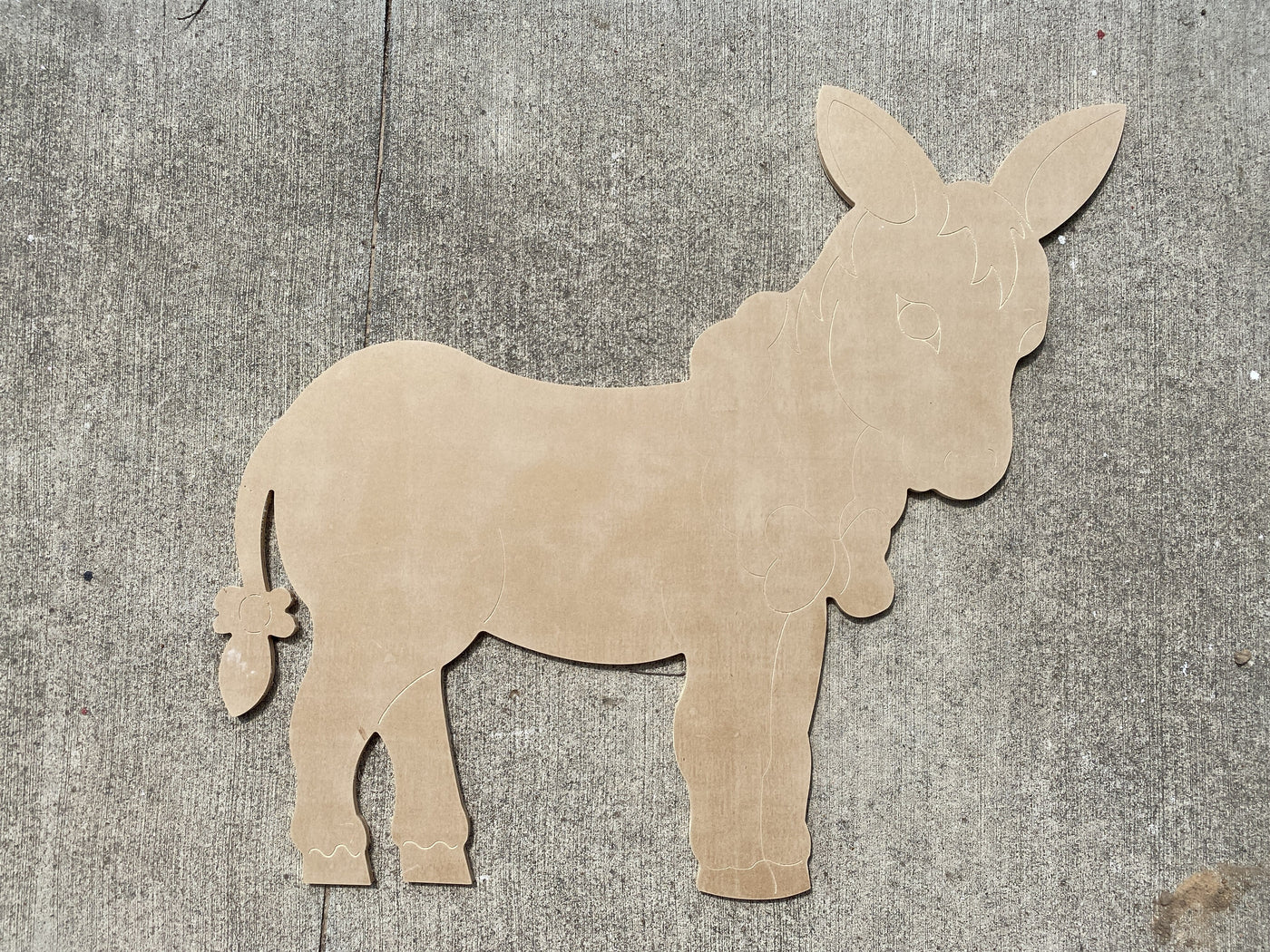 Christmas Yard Art Nativity Donkey Blank Ready to be painted by you