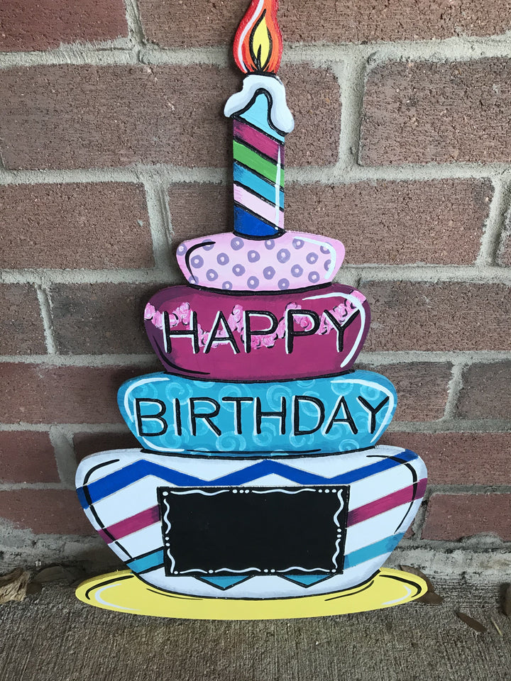 Happy Birthday door hanger