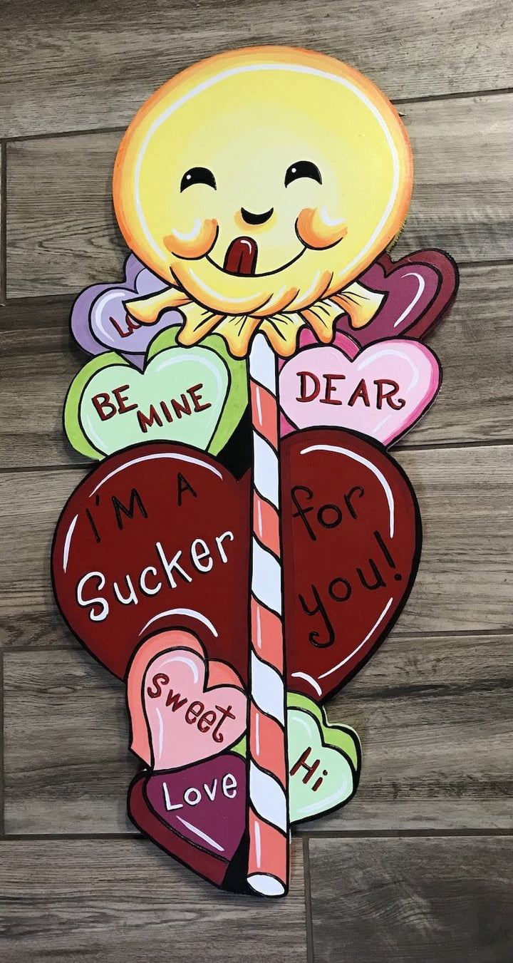 I'm a Sucker for You Valentines Blank DIY Yard Art