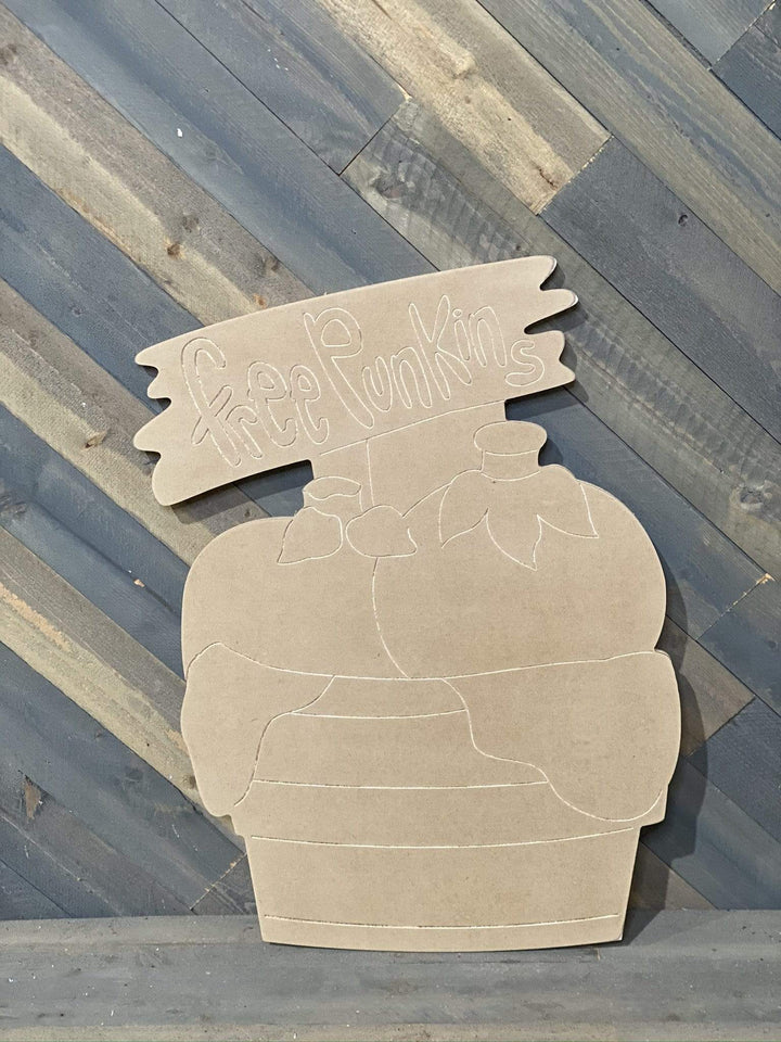 free punkins basket blank yard art templates