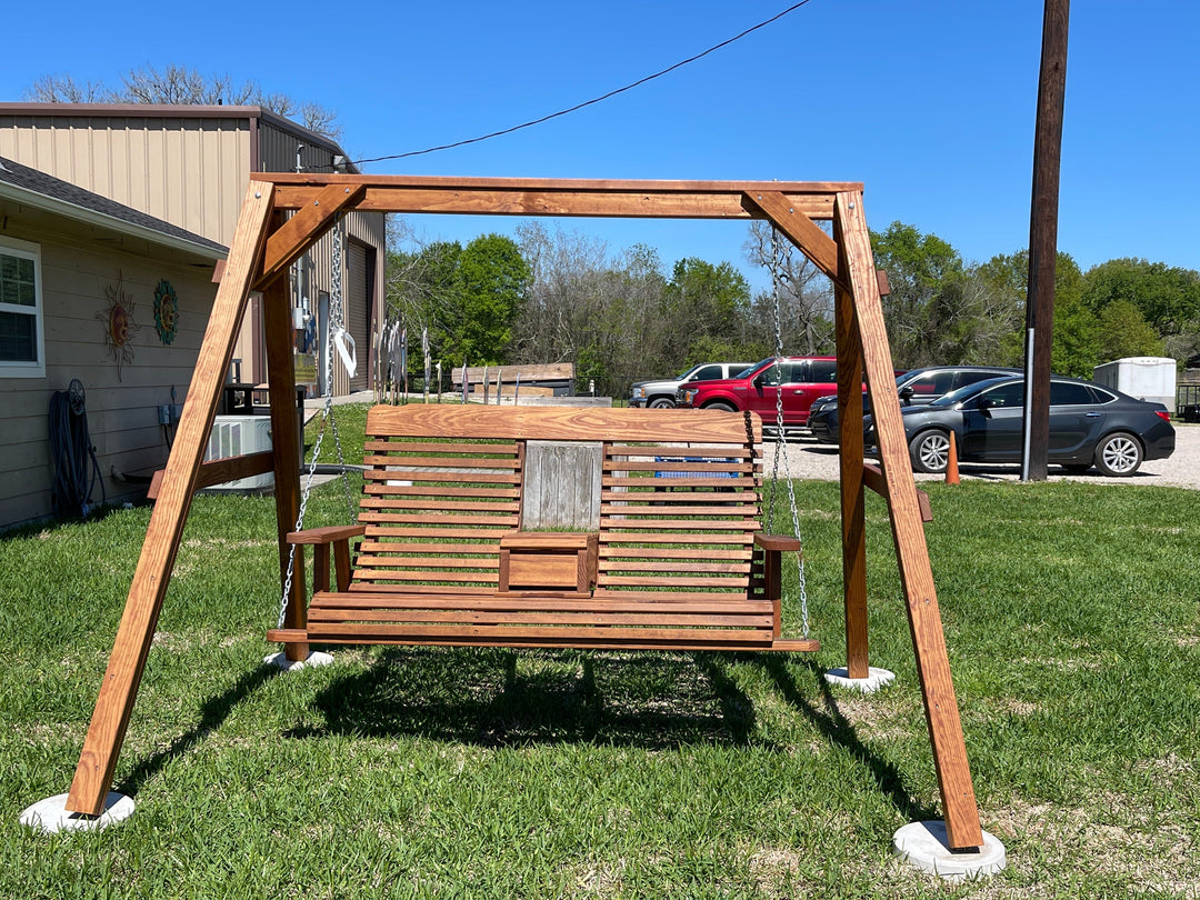 A-frame and swing outdoor furniture