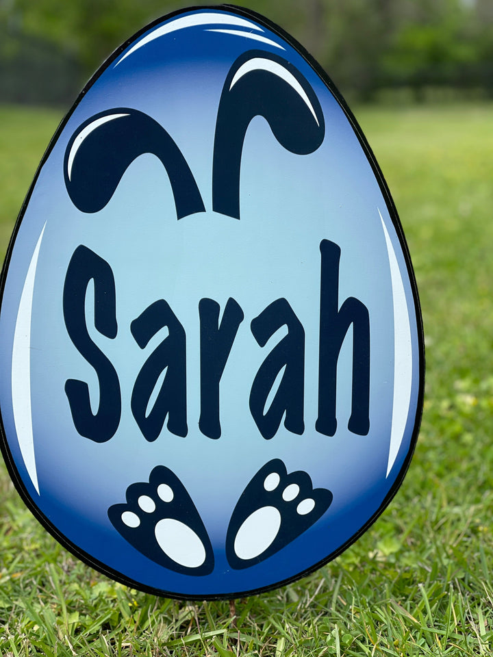 Personalized Easter Egg Yard Sign