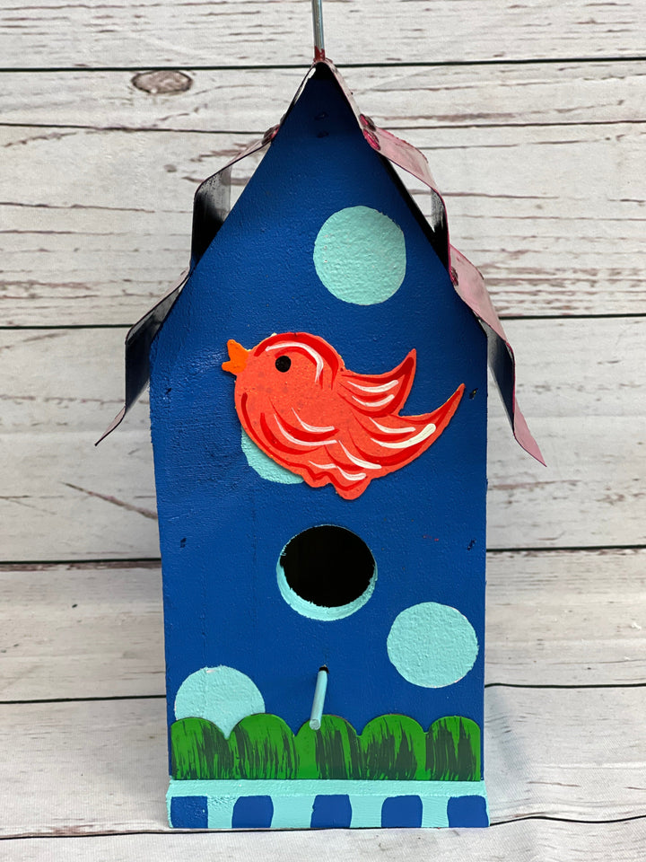 3D Blue Bird House