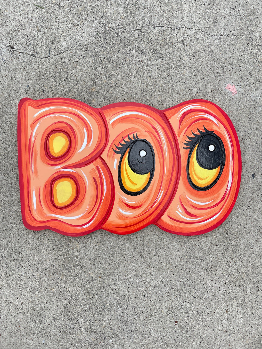 BOO Letters Halloween Yard Art Decoration