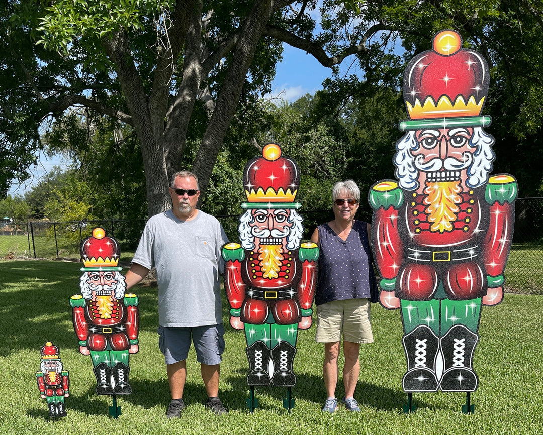 Nutcracker Christmas Yard Art Available in 4 Sizes