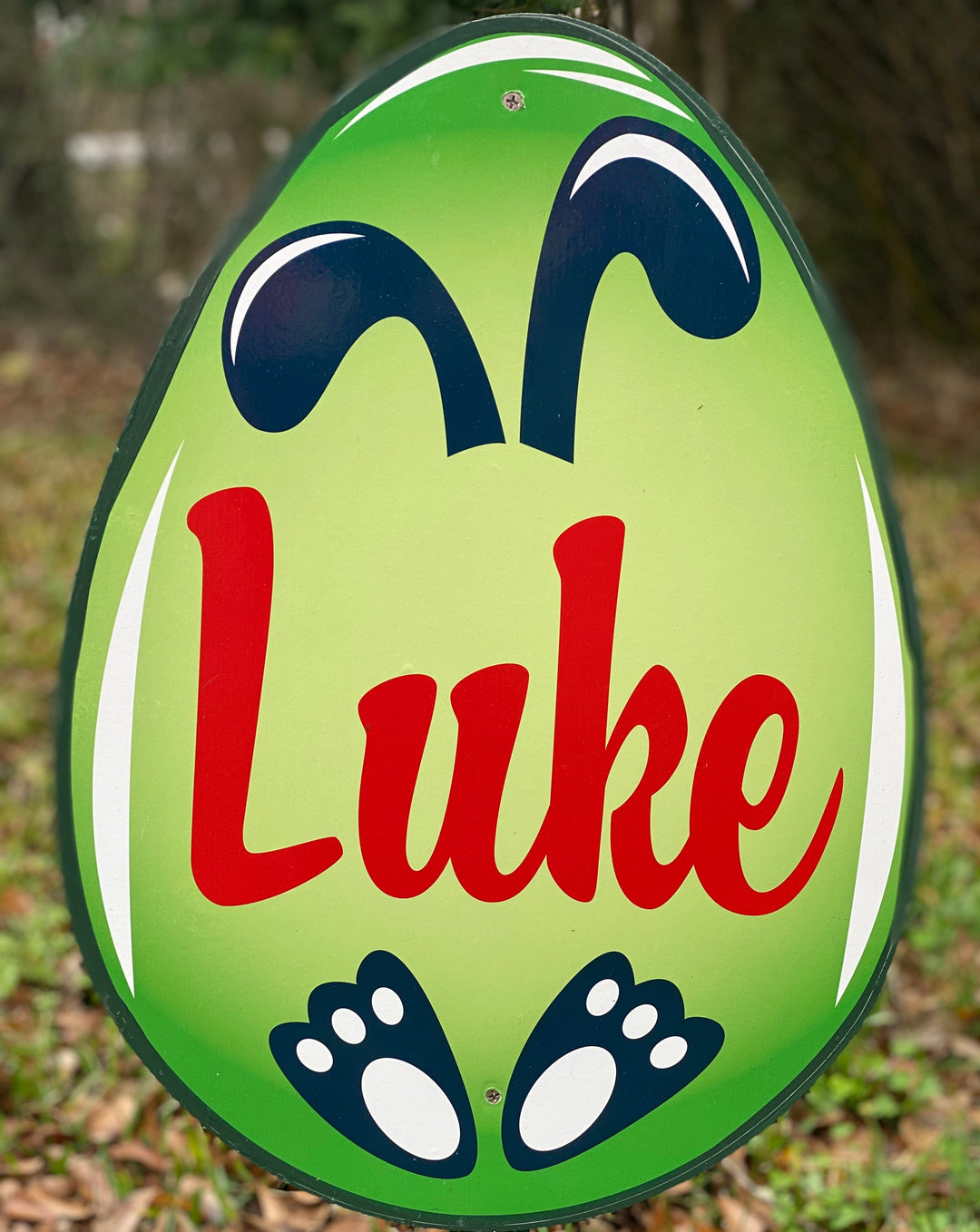 Personalized Easter Egg yard art sign