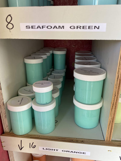 Sea Foam Green Exterior Yard Art Paint