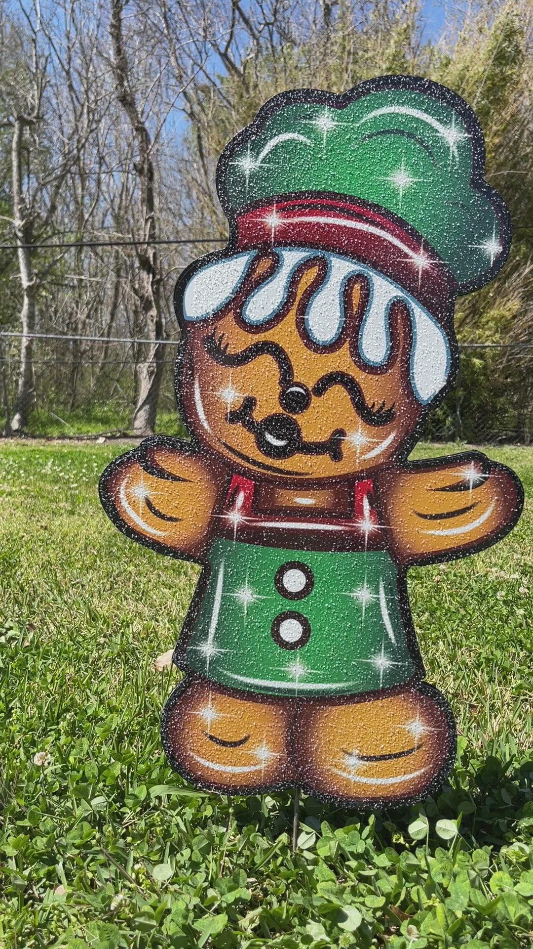 Christmas Gingerbread yard decoration