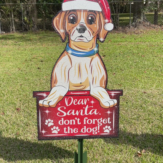 Christmas Dog Outdoor Decoration