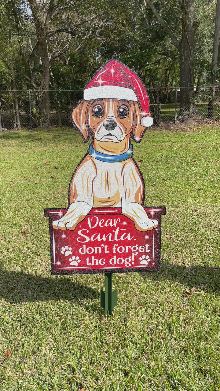 Christmas Dog Outdoor Decoration