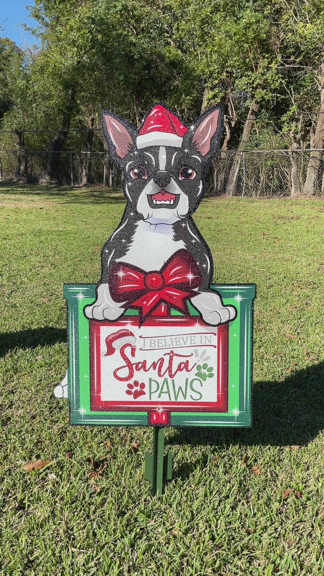 Christmas Dog Outdoor Decoration