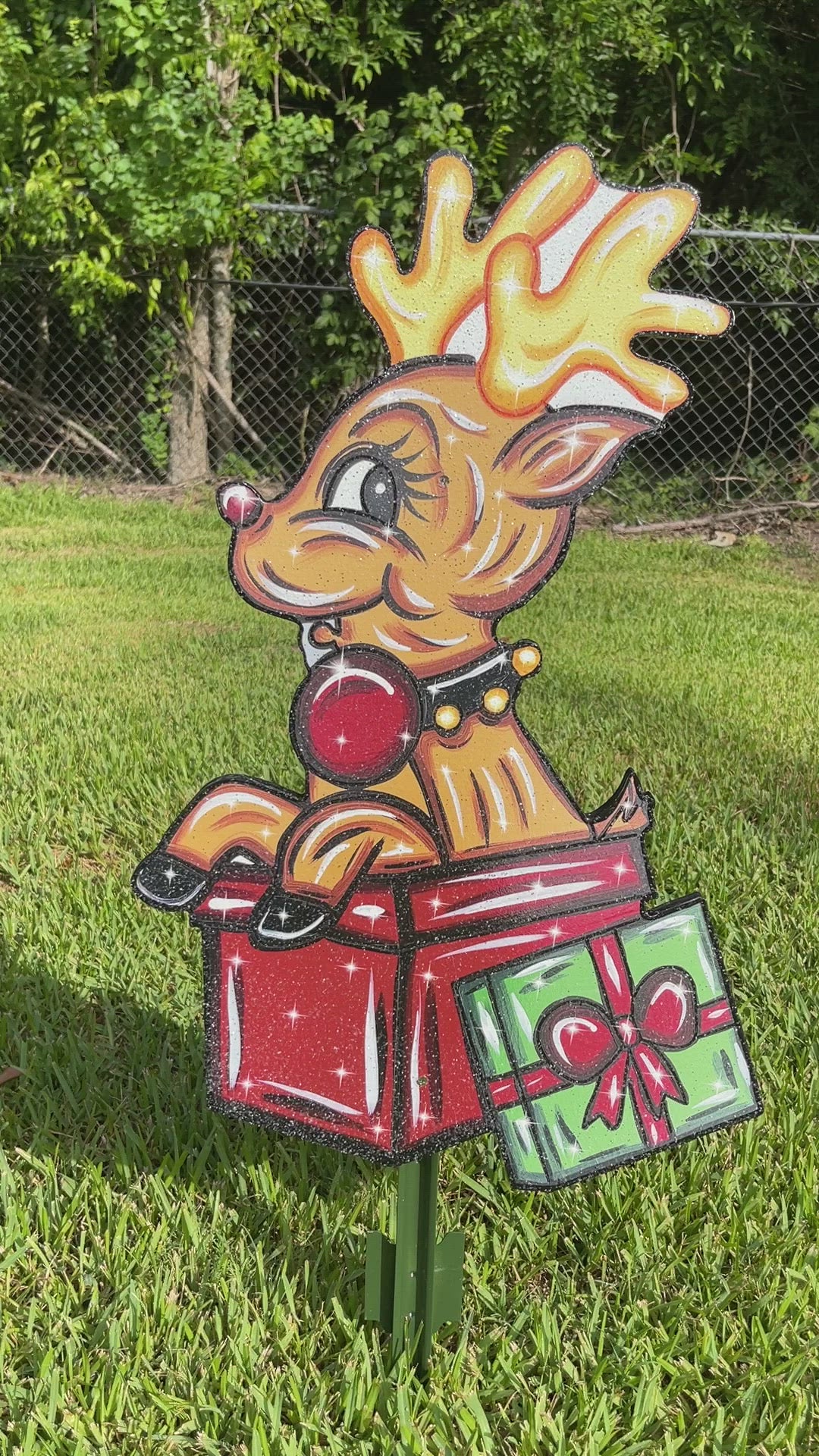 Christmas Reindeer Yard Decor