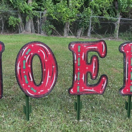 Christmas NOEL letters yard decoration