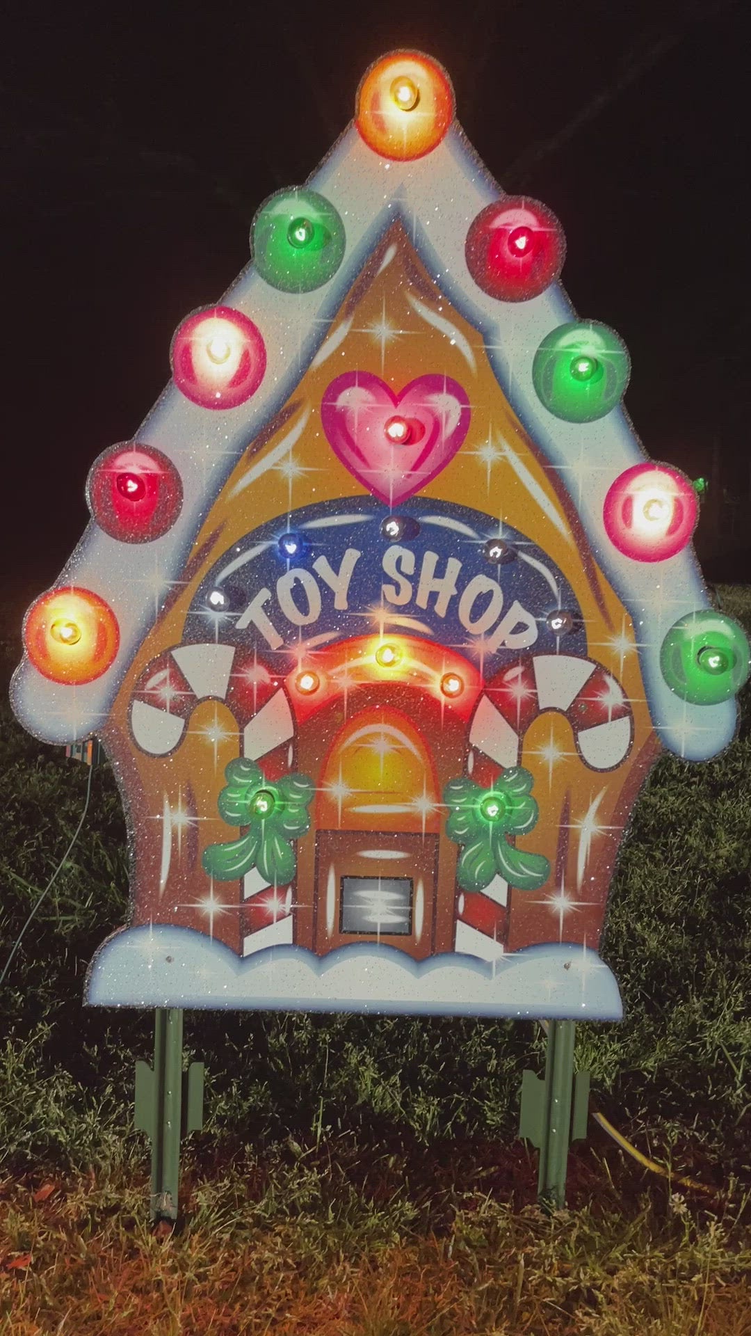 Toy Shop Gingerbread Christmas Outdoor Decoration