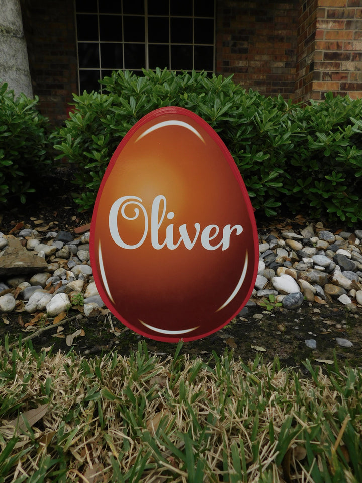 Easter Yard Art-Easter Eggs Solid Colors Personalized