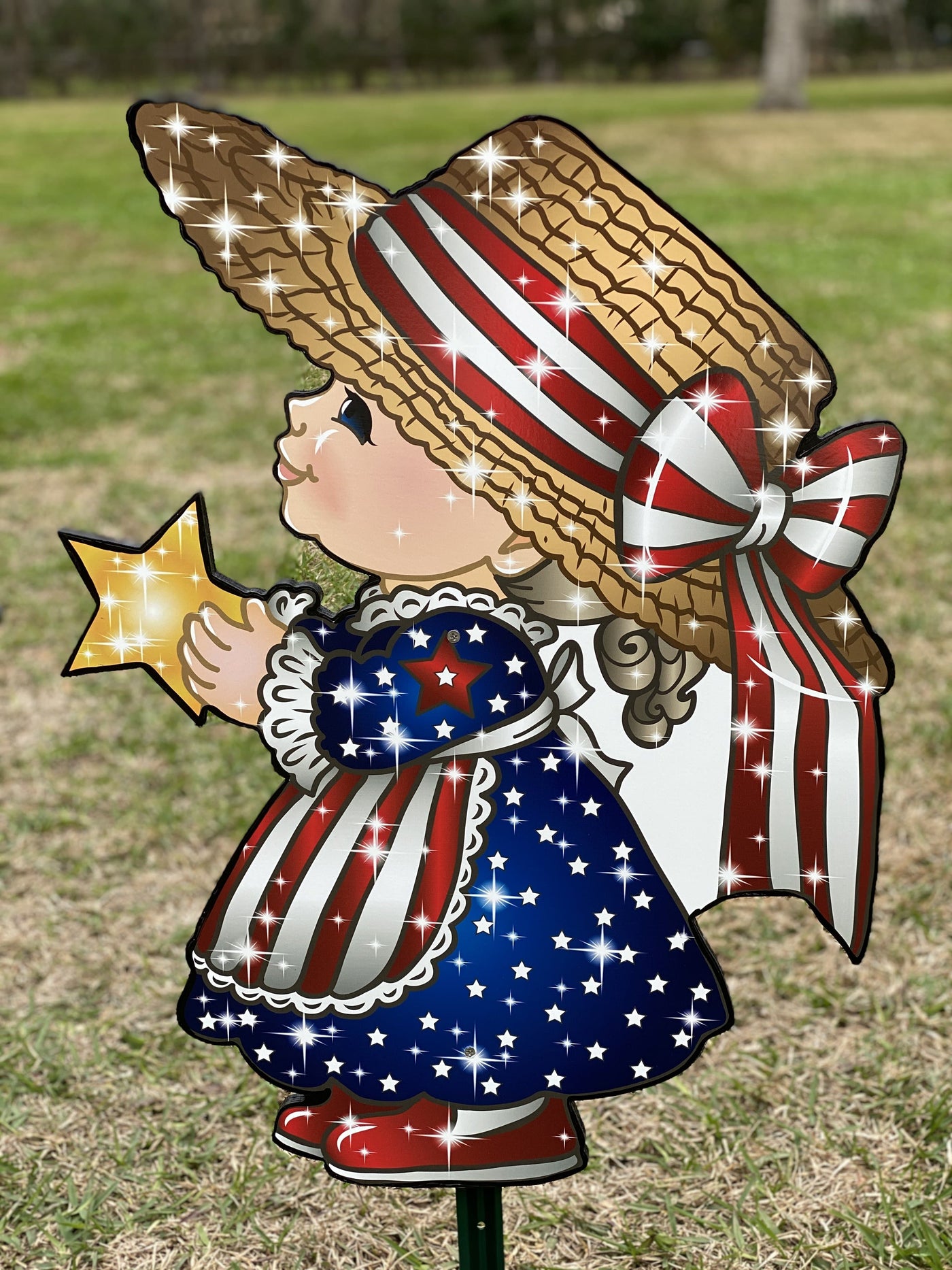 Happy July 4th yard art