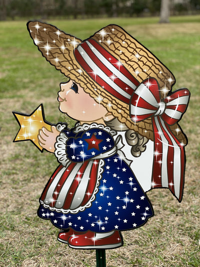 Happy July 4th yard art