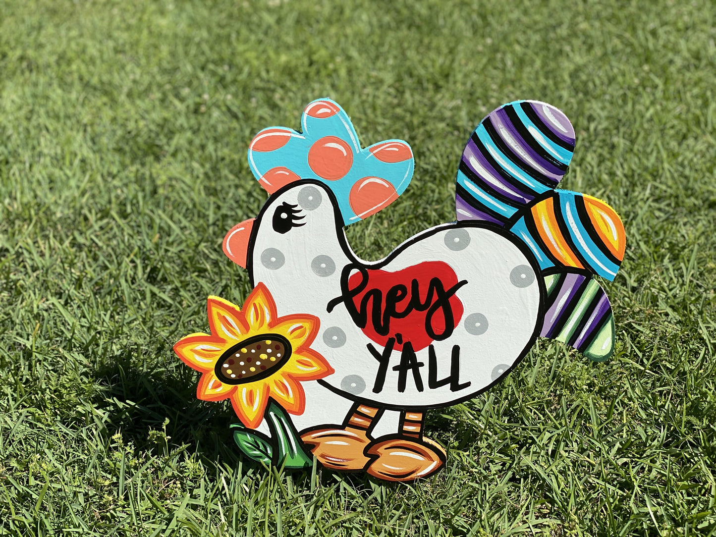 Hey Y'all Chicken Blank ready to be painted