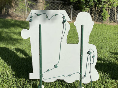 Outdoor Christmas SignChristmas Santa Train Outdoor Decor
