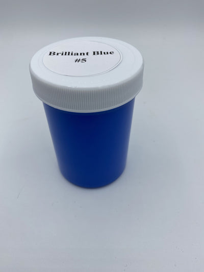 brilliant blue exterior yard art paint