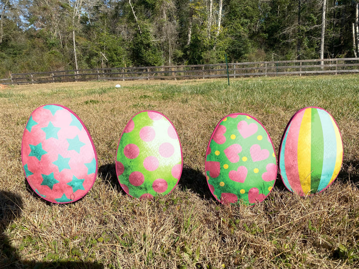 Assorted Easter Eggs Outdoor Decoration