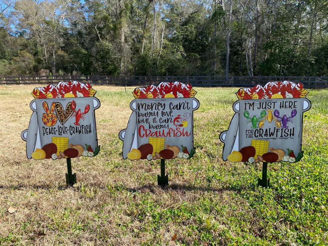 Crawfish Pot Sign Outdoor Decoration