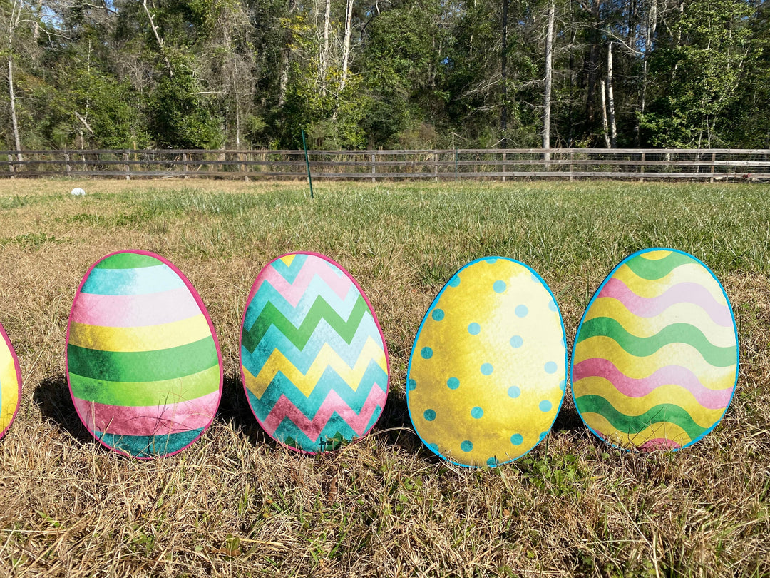 Assorted Easter Eggs Outdoor Decoration