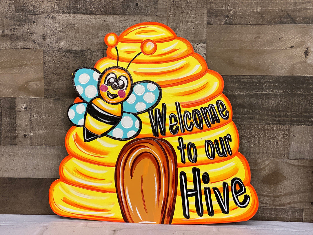 Bee Hive Yard Art ready to be painted