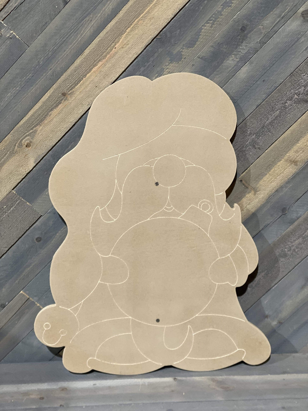 bgnome holding orlement blank yard art template 