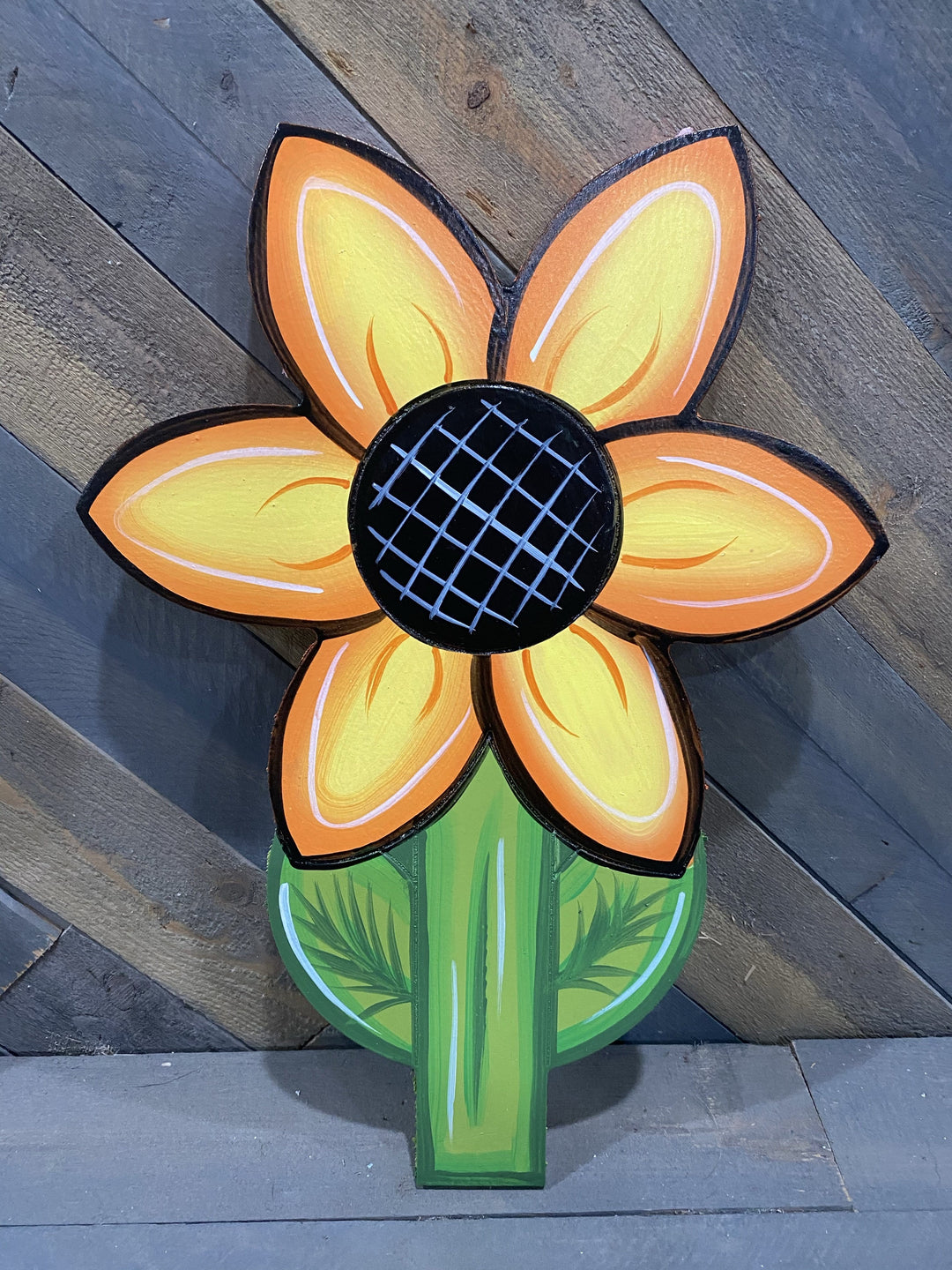 Pointed Flower w/Stem DIY Blank
