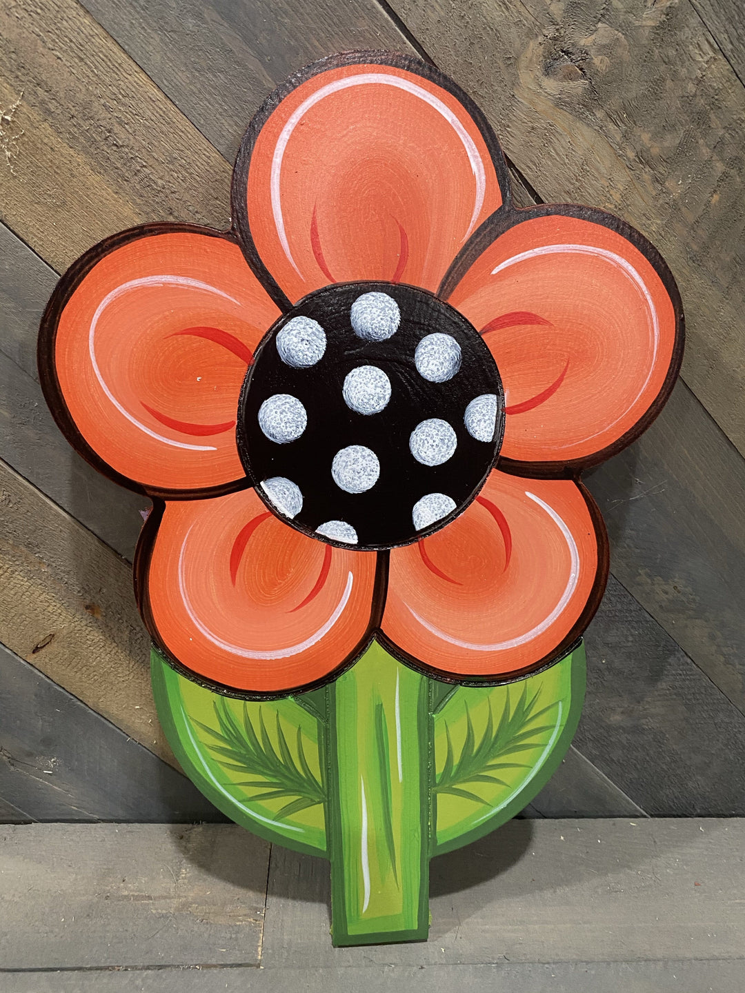 Rounded Flower w/Stem DIY Blank