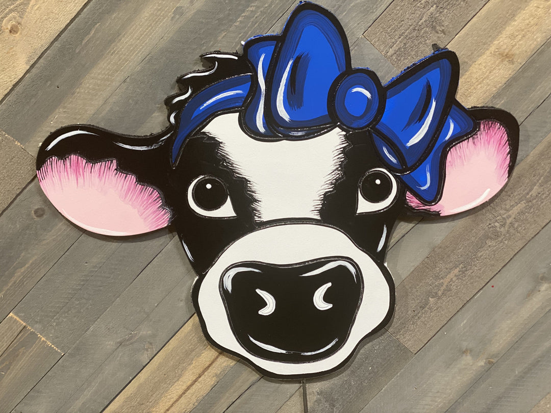 cow yard art