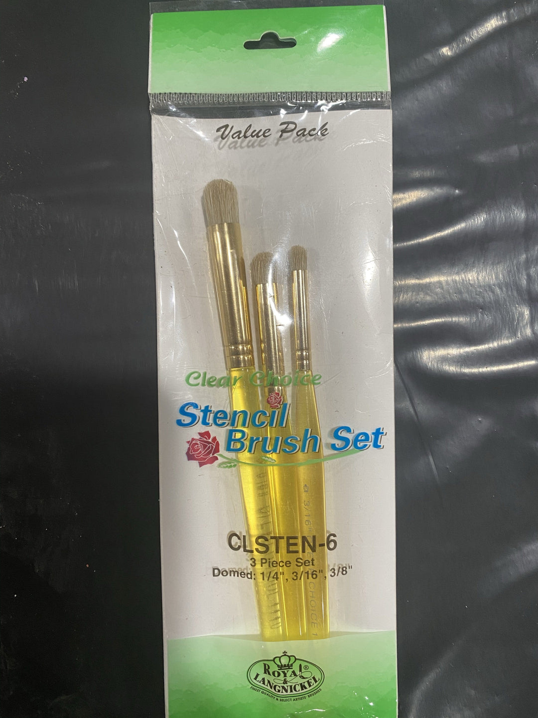 3pc Stencil Brush Set