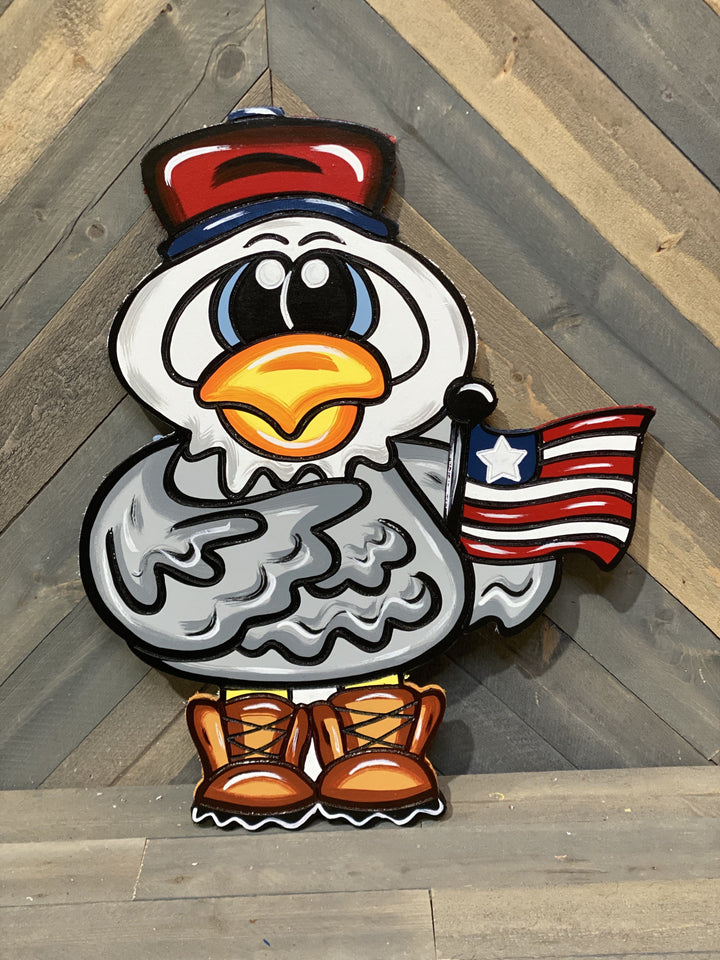 Eagle w/Flag DIY Blank