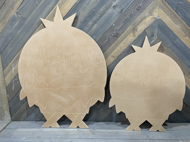 O Holy Night Manger DIY Blank