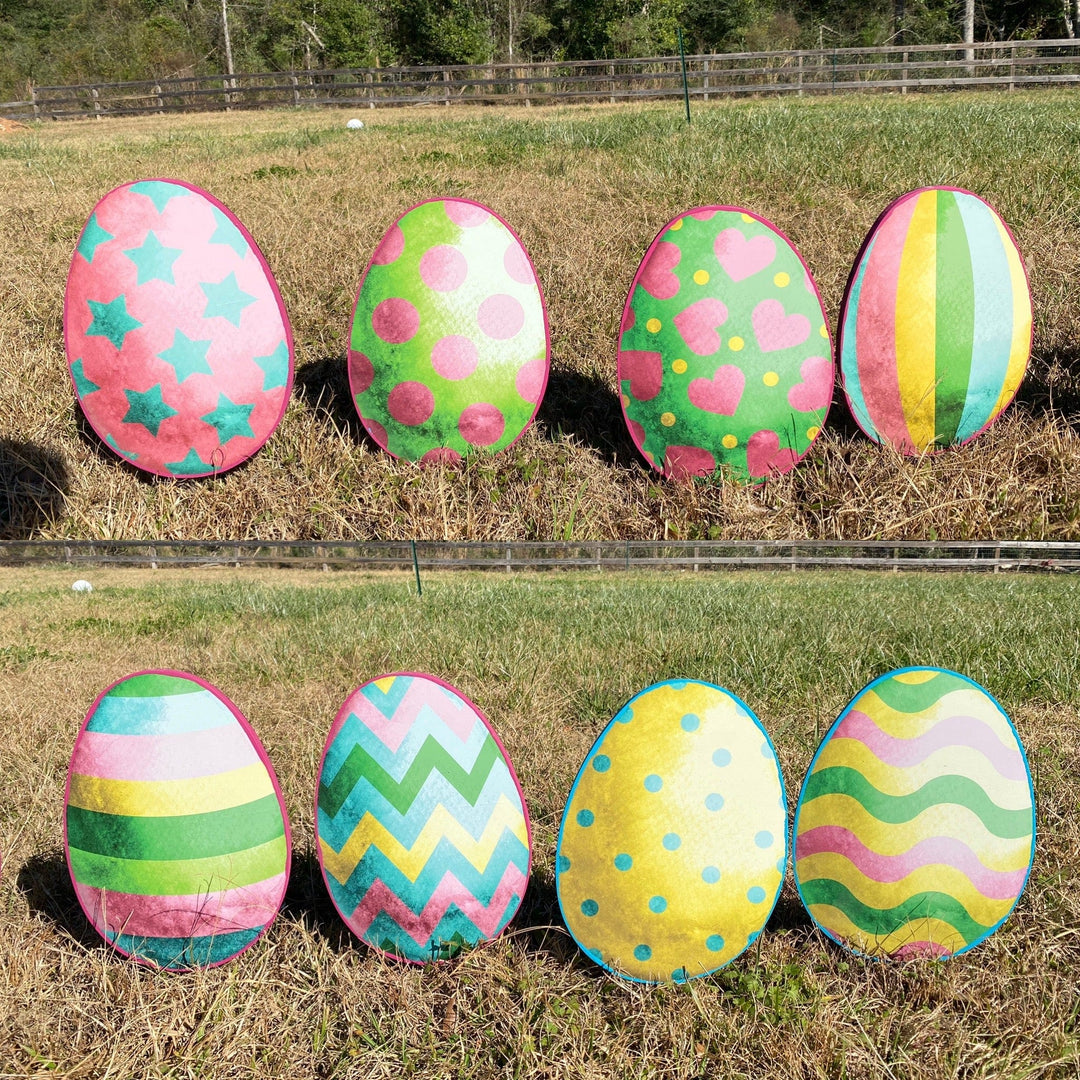 Assorted Easter Eggs Outdoor Decoration