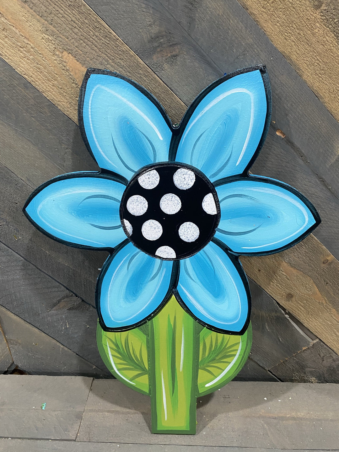 Pointed Flower w/Stem DIY Blank