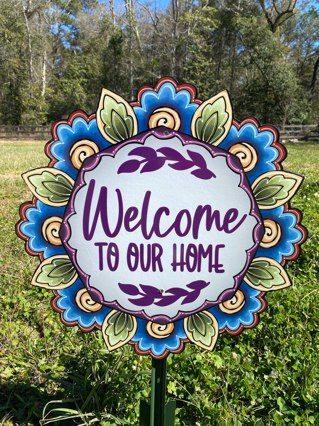 Welcome To Our Home Sign Outdoor Decoration