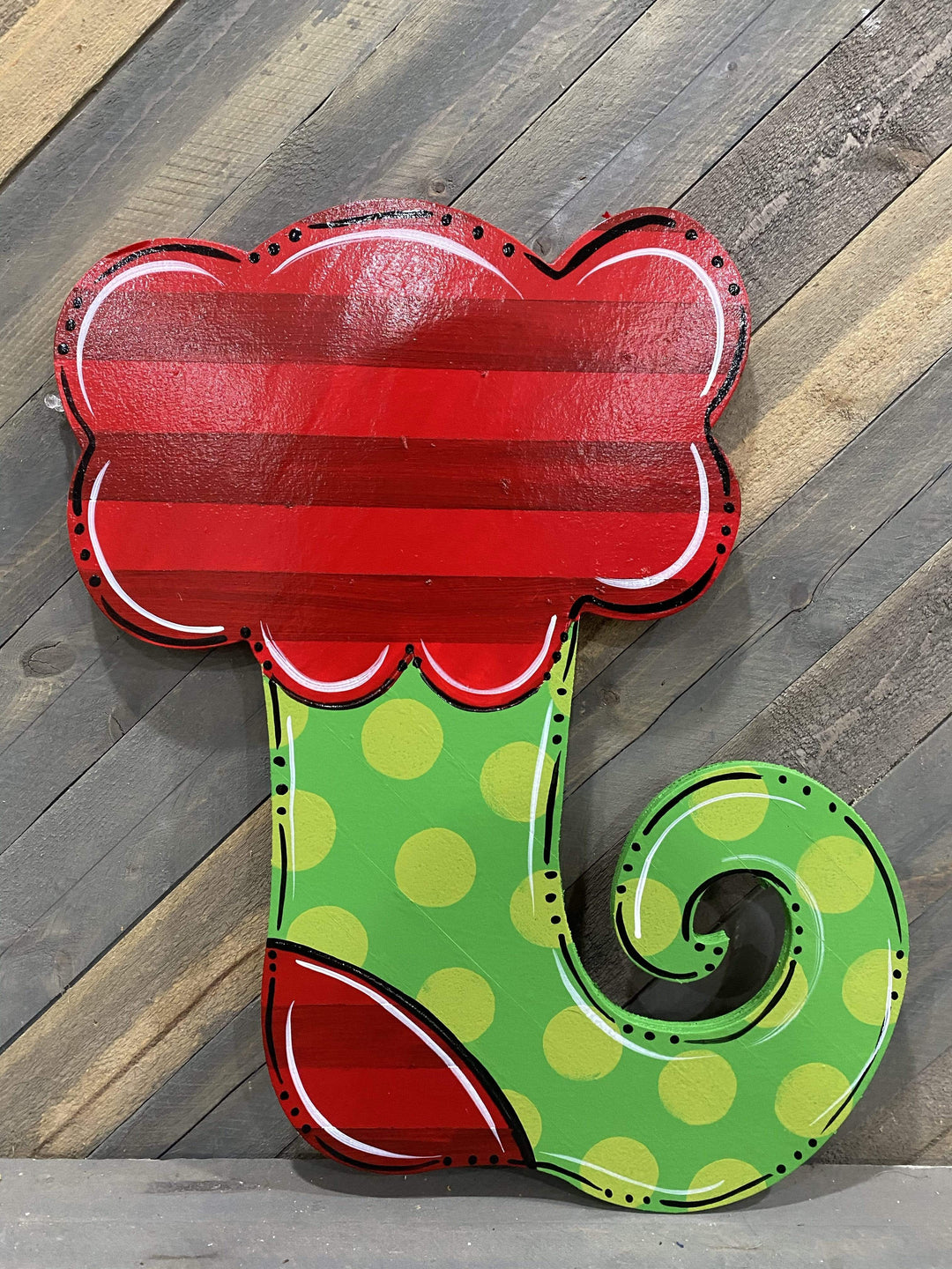 Whimsical Stocking DIY Christmas Blank
