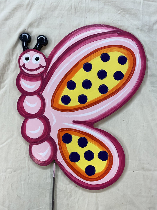 Painted Butterfly yard art
